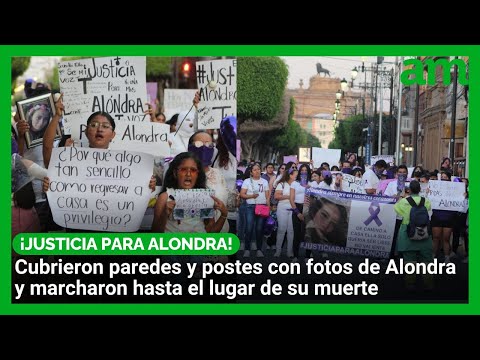 Familiares marcharon para exigir justicia por Alondra, joven encontrada sin vida en la Miguel Alemán