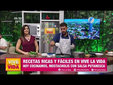 Recetas VLT | Mostacholis con salsa putanesca