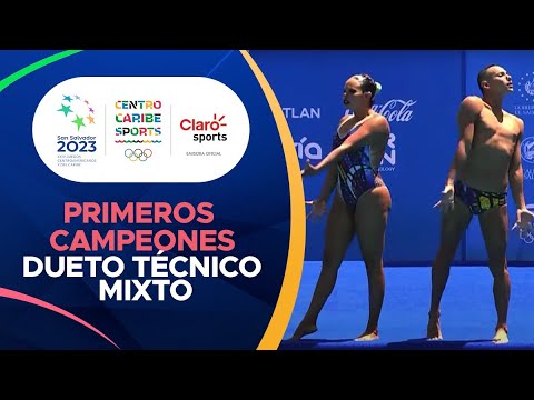 Gustavo Sánchez y Jennifer Cerquera, primeros campeones Centroamericanos en dueto técnico mixto