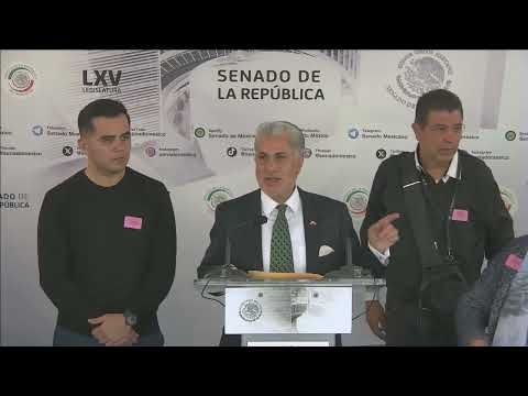 Conferencia de prensa del senador Alejandro Rojas (Morena) del 18 de octubre de 2023