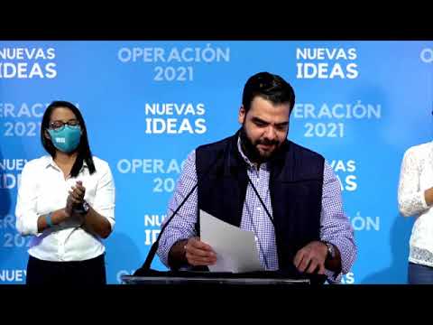 CONFERENCIA DE PRENSA XAVI ZABLAH PRESIDENTE DE NUEVAS IDEAS YA ESTAN LOS GANADORES