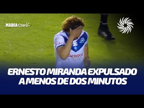 ¡De locura! Jesús Ernesto Miranda es expulsado a menos de dos minutos de haber ingresado a la cancha