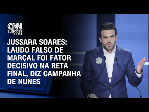 Jussara Soares: Laudo falso de Marçal foi fator decisivo na reta final, avalia campanha de Nunes | C