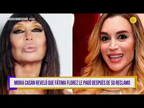Mesaza de noticias: Moria Casán reveló que Fátima Florez le pagó el reclamo ? ¿QPUDM? ? 21-12-23