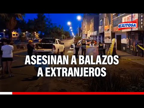 El Agustino: Asesinan a balazos a extranjeros en Av. Ferrocarril