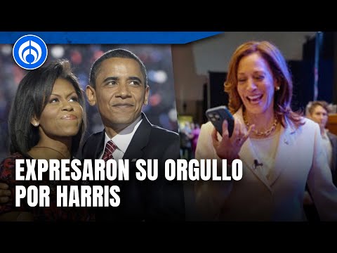 Barack y Michelle Obama respaldan a Kamala Harris como candidata presidencial