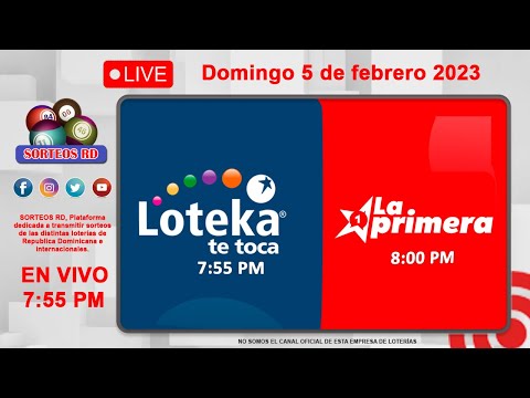 Loteka y la Primera en vivo  ? Domingo 5 de febrero 2023 – 7:55 PM