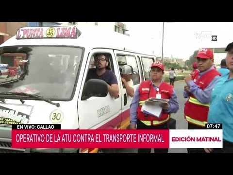 ATU realiza operativo contra el transporte informal en Bellavista