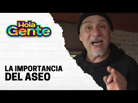 Carlos Hurtado les enseña a los televidentes la importancia de hacer aseo | Hola Gente