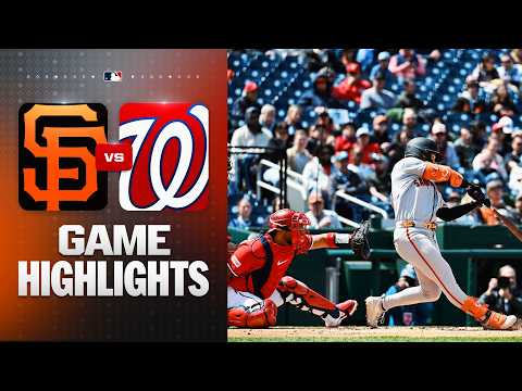샌프란시스코 자이언츠 vs 워싱턴 내셔널스 경기 하이라이트 (4/19/26) | MLB 하이라이트