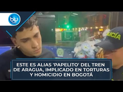 Este es alias 'Papelito' del Tren de Aragua, implicado en torturas y homicidio en Bogotá