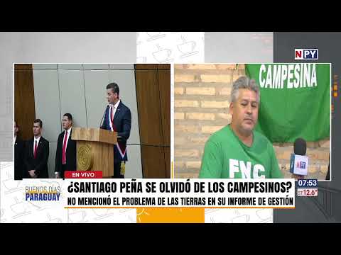 Campesinos denuncian que Peña los olvidó en su informe presidencial