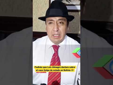Pedirán que Luis Almagro declare sobre el caso Golpe de estado en Bolivia ??