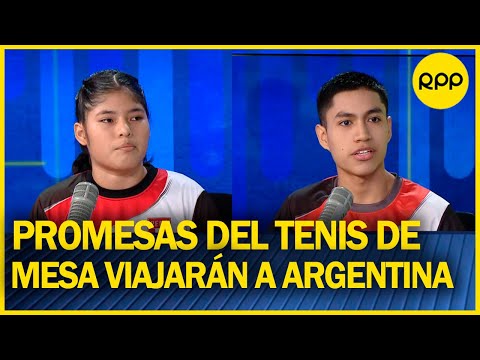 Jóvenes peruanos, promesas del tenis de mesa nos representarán en Argentina