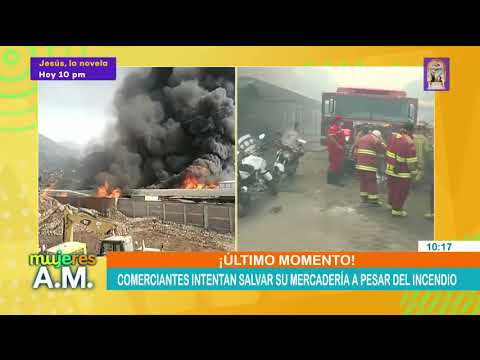 ¡Distritos cercanos colaboran para controlar el incendio en San Juan De Lurigancho! (21-10-2020)