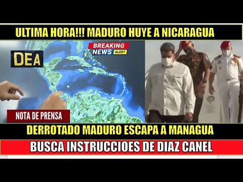 URGENTE!! Maduro derrotado huye a Nicaragua en busca de instrucciones