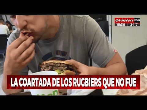 Los rugbiers comiendo hamburguesas tras matar a Fernando