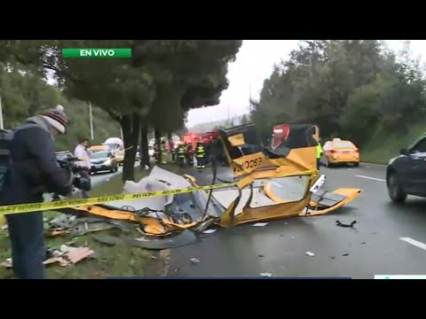 Trágico accidente de tránsito en la Av. Simón Bolívar