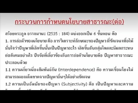 เรียนออนไลน์กระบวนการกำหนดนโย