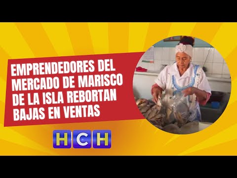 Emprendedores del mercado de marisco de la Isla rebortan bajas en ventas de hasta un 300%