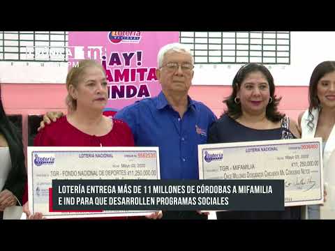 Lotería Nacional entrega utilidades a instituciones de Estado de Nicaragua