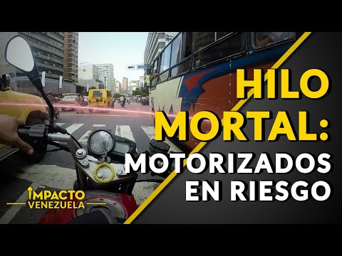 HILO MORTAL: motorizados en riesgo| ? Venezuela Sin Filtro