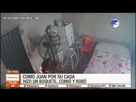 Como Juan por su casa Hizo un boquete, robó y comió