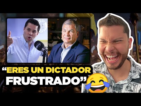 Rafael Correa desenmascarado por Luis Carlos Vélez en vivo