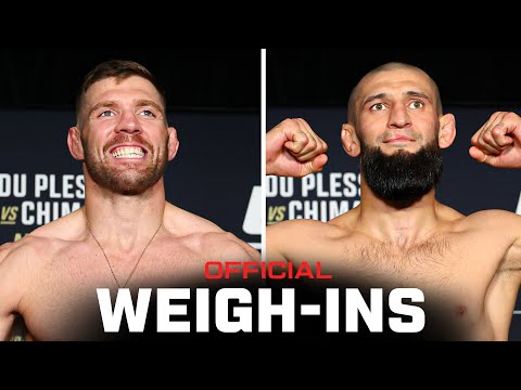 Du Plessis vs Chimaev Weigh-Ins | UFC 319