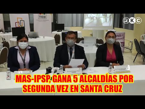 MAS-IPSP. ARR4SA EN LAS VOTACIONES EN MUNICIPIOS DE SANTA CRUZ PARA LAS ALCALDÍAS...