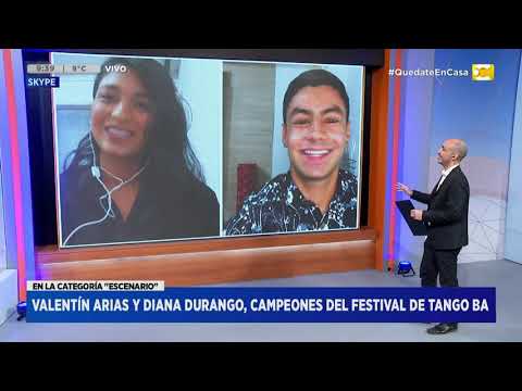 Valentín Arias y Diana Durango, campeones del Festival de Tango BA en Hoy Nos Toca a las Ocho