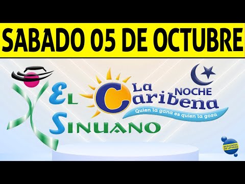 Resultados CARIBEÑA y SINUANO NOCHE del Sábado 5 de Octubre de 2024  CHANCE