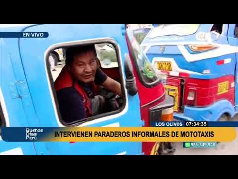 Los Olivos: así se desarrolla el operativo contra paraderos informales de mototaxis