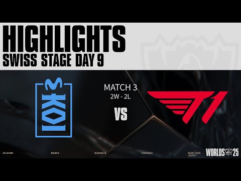 MKOI vs T1 매치 하이라이트 | 스위스 Day9 | 2025 월드 챔피언십