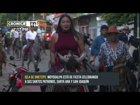 Ometepe se viste de gala con hermosa cabalgata en honor a Santa Ana - Nicaragua