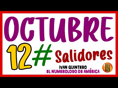 Los 12 Números Salidores de Octubre | La Tablita tv