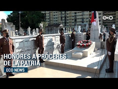 Gobierno Nacional rindió honores a próceres de la Patria en Cementerio Amador | #EcoNews