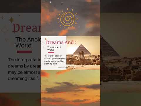 Dreams and the ancient world #dreams #intuition #mystery #spirituality