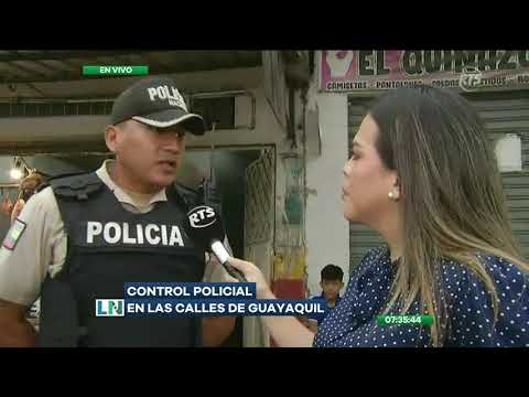Policía Nacional realiza controles en las calles de Guayaquil