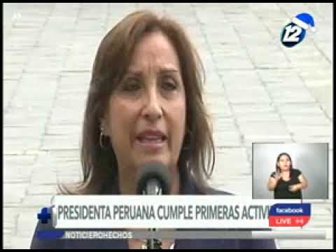 Presidenta peruana cumple primeras actividades