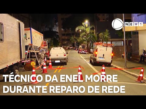 Técnico da Enel morre durante reparo de rede elétrica