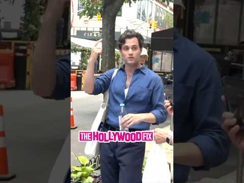 Penn Badgley From 'You' Makes Time For Fans Before Arriving On Set To Film The New Season In N.Y.