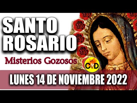 EL SANTO ROSARIO DE HOY LUNES 14 de NOVIEMBRE 2022 MISTERIOS GOZOSOS Santo ROSARIO VIRGEN María Rezo