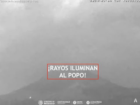 #POPOCATÉPETL | ¡Rayos lo iluminan! El #Volcán #EnVivo