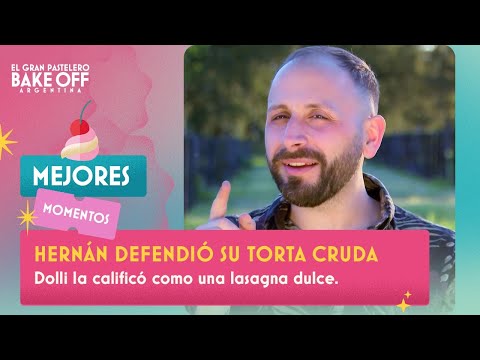 Hernán defendió a capa y espada su torta cruda - Bake Off 2021