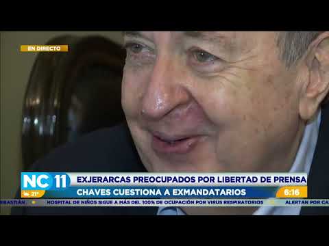 Presidente Chaves rechaza la preocupación de expresidentes sobre la libertad de prensa