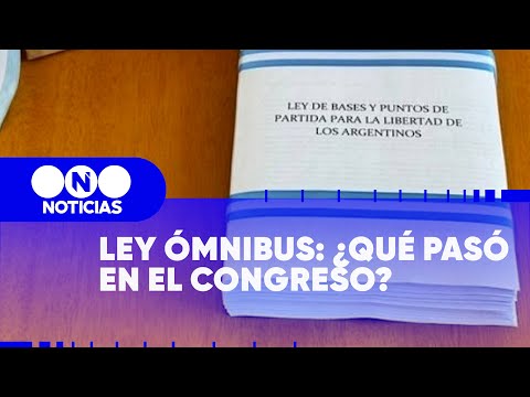 LEY ÓMNIBUS: ¿QUÉ PASÓ en el CONGRESO? - Telefe Noticias