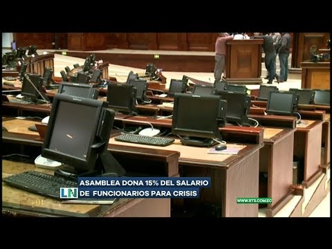 Asamblea dona 15% del salario de funcionarios para crisis