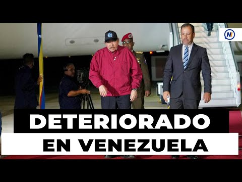 #LoÚltimo Daniel Ortega aparece en Venezuela físicamente deteriorado