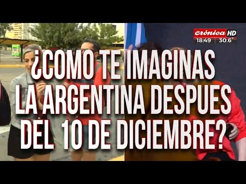 La calle responde: ¿Cómo te imaginas la Argentina después de la asunción de Milei?